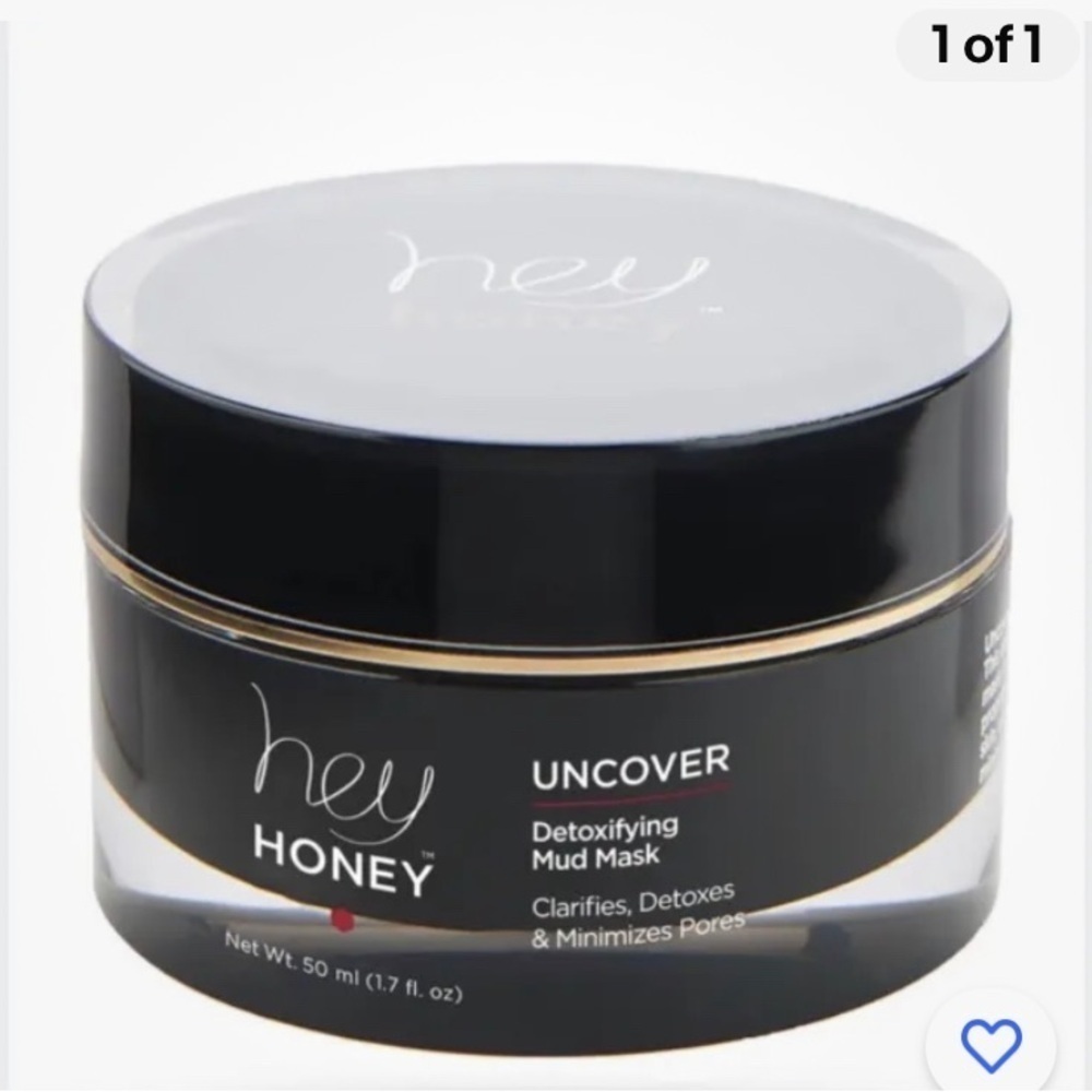 HeyHoney Uncover Detoxifying Mud Mask Full Size 1.7 oz NIB